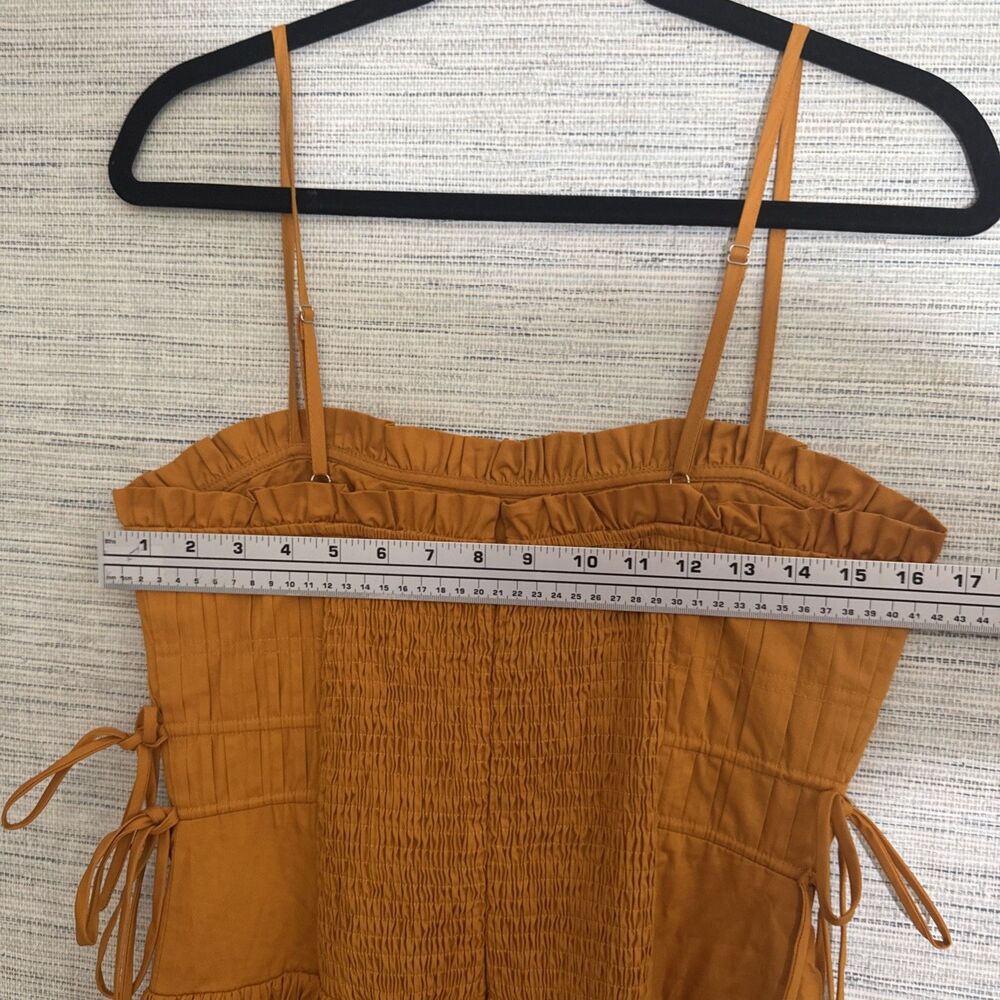 Moon River Fall Fit & Flare Corset Dress Rio Boho Medium Fall Photos Mustard - Picture 4 of 8